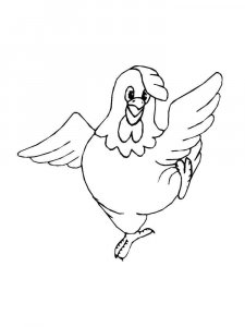 Chicken coloring page - picture 5