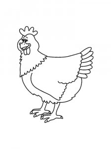 Chicken coloring page - picture 6