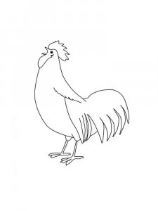 Chicken coloring page - picture 7