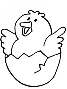 Chicken coloring page - picture 24