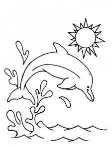 dolphin coloring page - picture 2