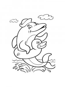 dolphin coloring page - picture 19