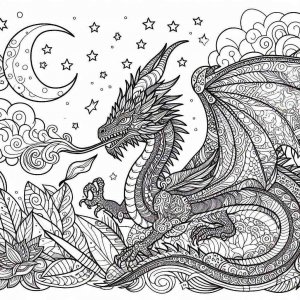 Dragon coloring page - picture 21