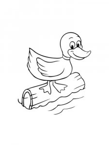 Duck coloring page - picture 20