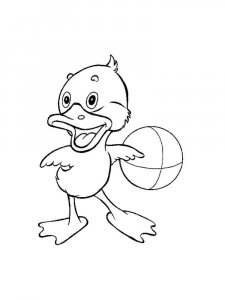 Duck coloring page - picture 26
