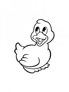 Duck coloring page - picture 27