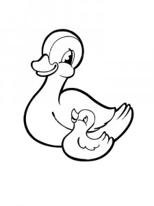 Duck coloring page - picture 28