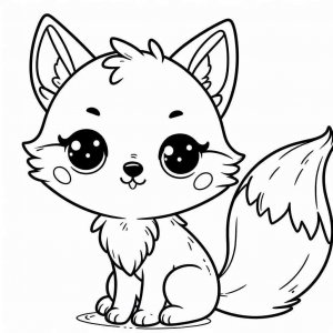 Fox coloring page - picture 15