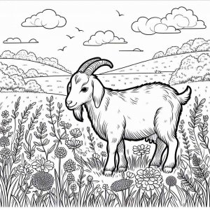 Goat coloring page - picture 10