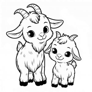 Goat coloring page - picture 11