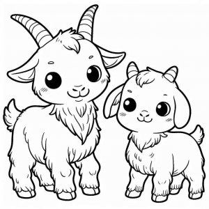 Goat coloring page - picture 12