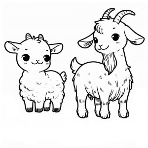 Goat coloring page - picture 15
