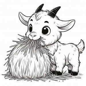 Goat coloring page - picture 16