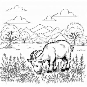 Goat coloring page - picture 17
