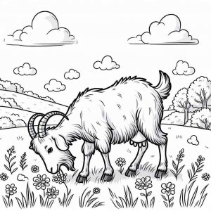 Goat coloring page - picture 18