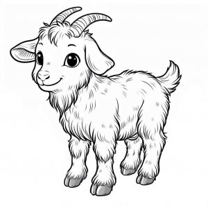 Goat coloring page - picture 4