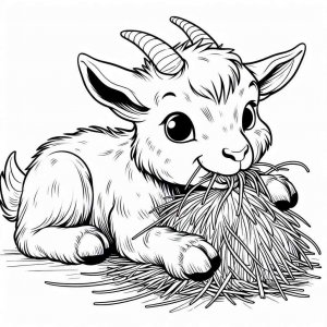 Goat coloring page - picture 9