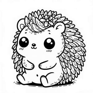 Hedgehog coloring page - picture 20