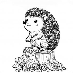 Hedgehog coloring page - picture 21