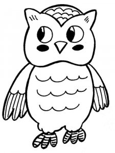 Owl coloring page - picture 12