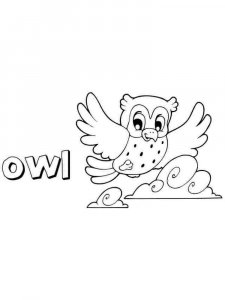 Owl coloring page - picture 6