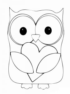 Owl coloring page - picture 7