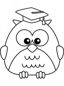 Owl coloring page - picture 8