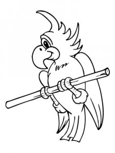 parrot coloring page - picture 22