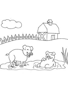 Pig coloring page - picture 29