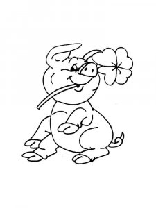 Pig coloring page - picture 39