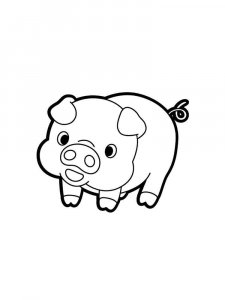 Pig coloring page - picture 41