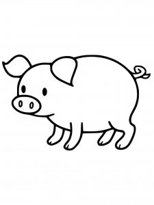 Pig coloring page - picture 52