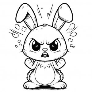 Rabbit coloring page - picture 25