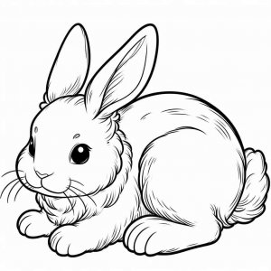Rabbit coloring page - picture 29