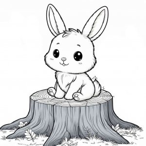 Rabbit coloring page - picture 41