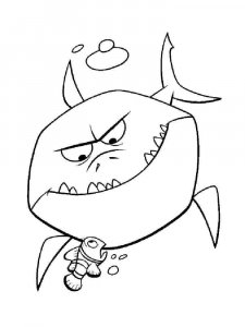 Shark coloring page - picture 27