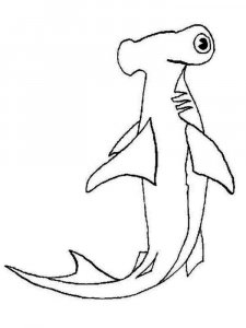 Shark coloring page - picture 28