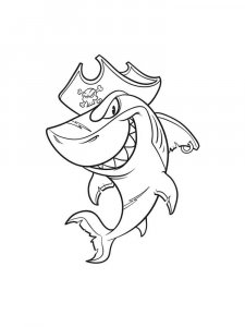 Shark coloring page - picture 14