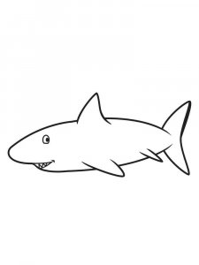 Shark coloring page - picture 21