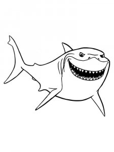 Shark coloring page - picture 22