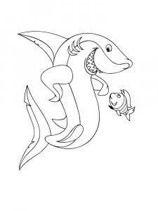 Shark coloring page - picture 24