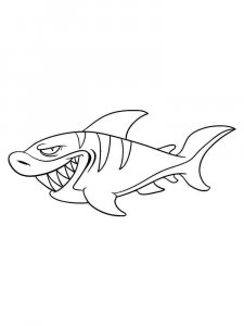 Shark coloring page - picture 26