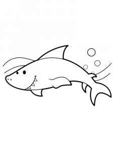 Shark coloring page - picture 8