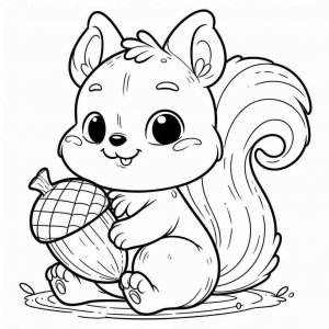 Squirrel coloring page - picture 47
