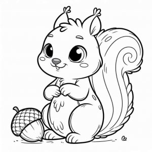 Squirrel coloring page - picture 49