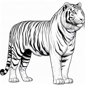 Tiger coloring page - picture 15
