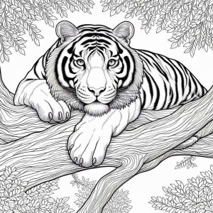 Tiger coloring page - picture 27