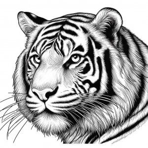 Tiger coloring page - picture 31