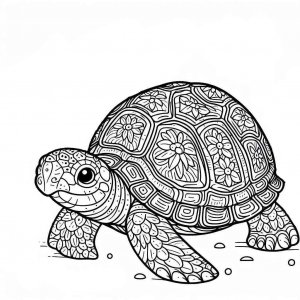 Turtle coloring page - picture 2