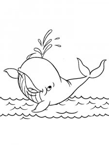Whale coloring page - picture 9